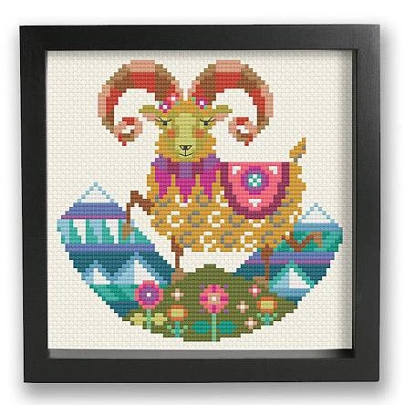 Zodiac Cross Stitch Pattern - Aries 4 Zodiac Cross Stitch Pattern - Aries - Image 2