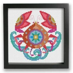 Zodiac Cross Stitch Pattern - Cancer -Olympus Handmade Store satsuma street zodiac cross stitch cancer 2