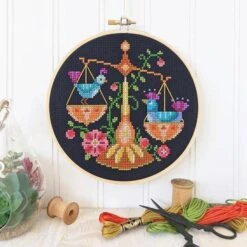 Zodiac Cross Stitch Pattern - Libra