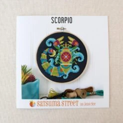 Zodiac Cross Stitch Pattern - Scorpio -Olympus Handmade Store satsuma street zodiac cross stitch series charts 10