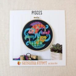 Zodiac Cross Stitch Pattern - Pisces -Olympus Handmade Store satsuma street zodiac cross stitch series charts 8