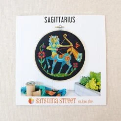 Zodiac Cross Stitch Pattern - Sagittarius -Olympus Handmade Store satsuma street zodiac cross stitch series charts 9