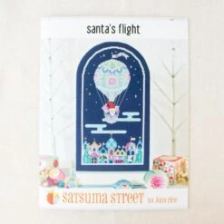 Santa's Flight Cross Stitch Pattern 7 Santa's Flight Cross Stitch Pattern -Olympus Handmade Store satsuma streetcross stitch pattern santas flight 1