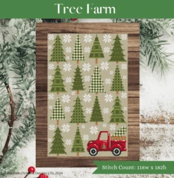 Tree Farm Cross Stitch Pattern