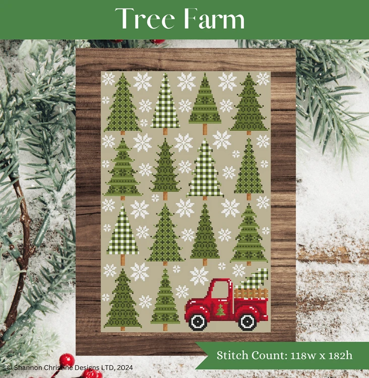 Tree Farm Cross Stitch Pattern 3 Tree Farm Cross Stitch Pattern