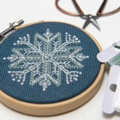 Mini Snowflake Ornaments Cross Stitch Pattern -Olympus Handmade Store snowflake messy 1080px