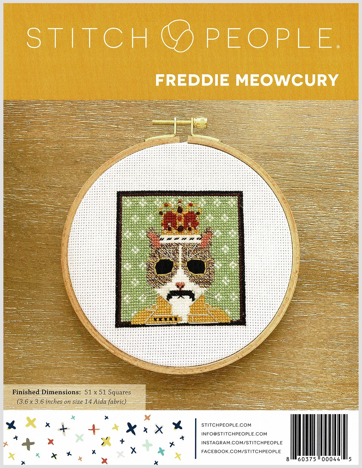 Freddie Meowcury Cross Stitch Pattern 4 Freddie Meowcury Cross Stitch Pattern - Image 2