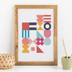 Festival Geometric Cross Stitch Kit
