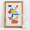 Geometric Playground Cross Stitch Kit -Olympus Handmade Store stitched modern cross stitch kit geometric playground 01