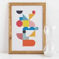 Geometric Playground Cross Stitch Kit