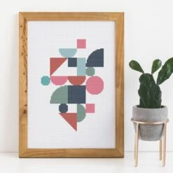 Terra Geometric Cross Stitch Kit