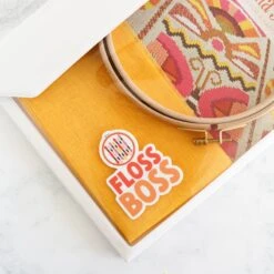 Stitchy Stickers - Floss Boss -Olympus Handmade Store stitched modern cross stitch stickers 15