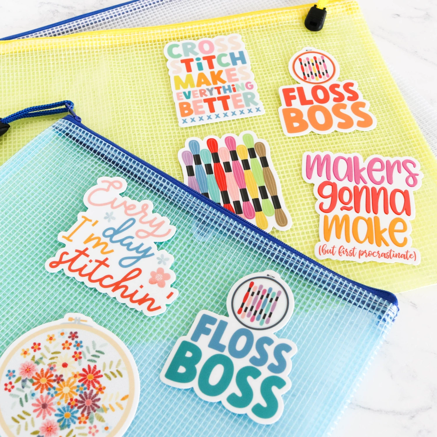 Stitchy Stickers - Floss Skeins 8 Stitchy Stickers - Floss Skeins - Image 6