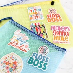 Stitchy Stickers - Floss Boss -Olympus Handmade Store stitched modern cross stitch stickers 17 eb0f9b73 3fcc 42da a22c 22bc7ef4e48d
