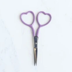 Heart Embroidery Scissors -Olympus Handmade Store stitched modern heart embroiderry scissors 03