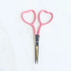 Heart Embroidery Scissors -Olympus Handmade Store stitched modern heart embroiderry scissors 04