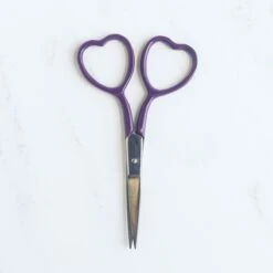Heart Embroidery Scissors -Olympus Handmade Store stitched modern heart embroiderry scissors 06