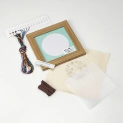 My Story With Flowers Hand Embroidery Kit - Small Frame -Olympus Handmade Store story with flowers small 05