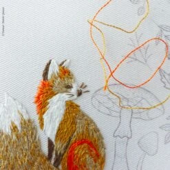 Autumn Fox Hand Embroidery Kit -Olympus Handmade Store tamar hand embroidery kit autumn fox 0004 Layer4 3ab122af 074a 4115 861f f63d5c1c9bef
