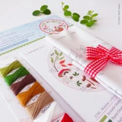 Autumn Fox Hand Embroidery Kit -Olympus Handmade Store tamar hand embroidery kit autumn fox 0007 Layer1 defd9fd5 5942 48b3 8693 6a9e0f9cff87