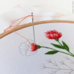Between The Flowers Hand Embroidery Kit -Olympus Handmade Store tamar hand embroidery kit between flowers 01