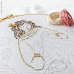 Knitted Dreams Hand Embroidery Kit -Olympus Handmade Store tamar hand embroidery kit knitted dreams 01