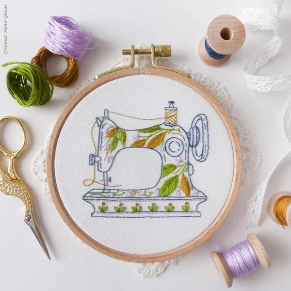 Sewing Machine Mini Hand Embroidery Kit 3 Sewing Machine Mini Hand Embroidery Kit