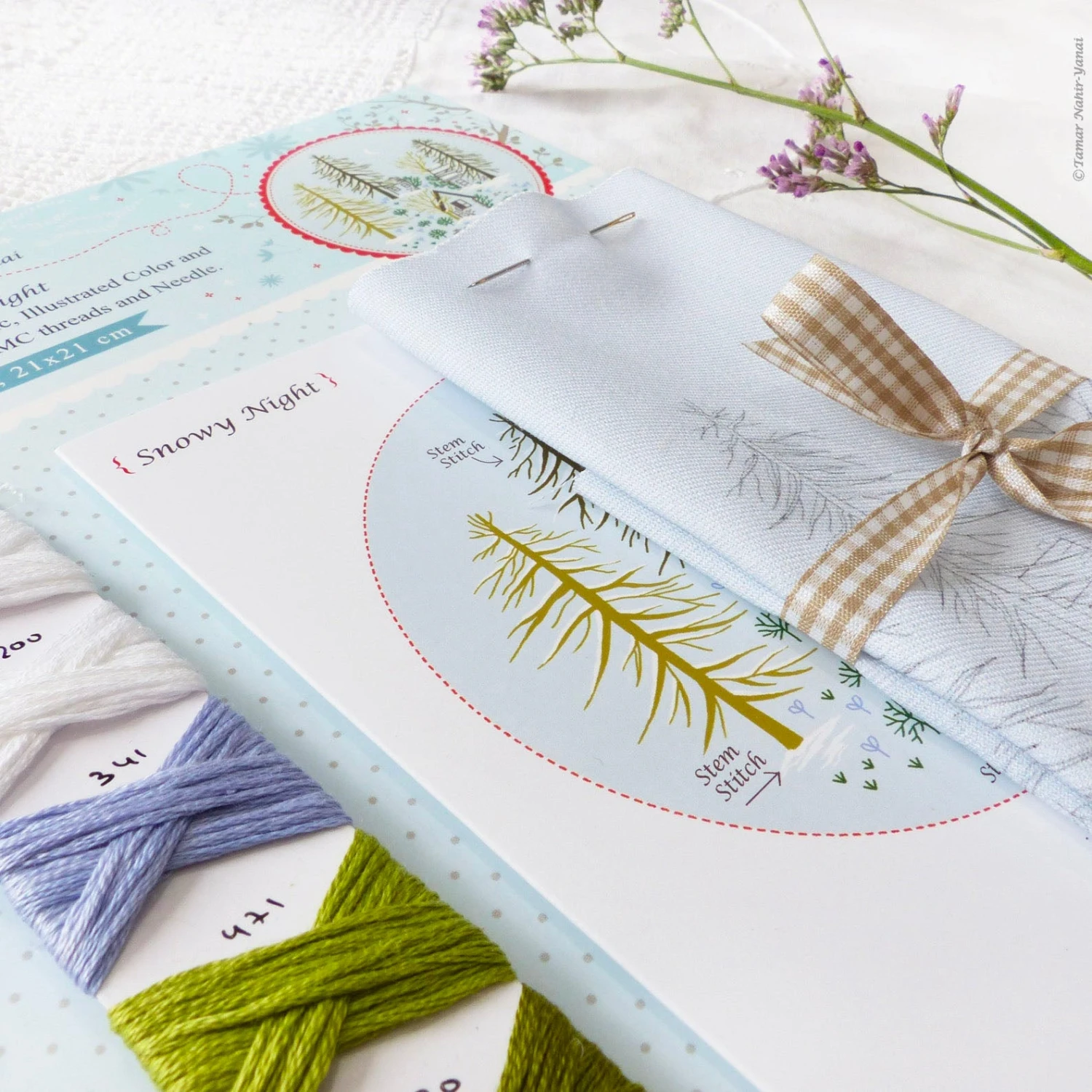 Snowy Night Hand Embroidery Kit 9 Snowy Night Hand Embroidery Kit - Image 7