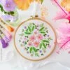 Summer Blooming Hand Embroidery Kit -Olympus Handmade Store tamar hand embroidery kit summer blooming 0000 Layer6