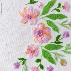 Summer Blooming Hand Embroidery Kit -Olympus Handmade Store tamar hand embroidery kit summer blooming 0003 Layer3