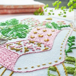 Urban Jungle Hand Embroidery Kit -Olympus Handmade Store tamar hand embroidery kit urban jungle 03