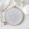 White Heart Hand Embroidery Kit 1 White Heart Hand Embroidery Kit -Olympus Handmade Store tamar hand embroidery kit white heart 04