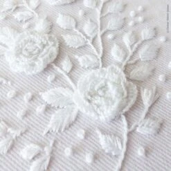 White Roses Hand Embroidery Kit 9 White Roses Hand Embroidery Kit -Olympus Handmade Store tamar hand embroidery kit white roses 03