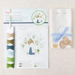 Hair Bun Girl Hand Embroidery Kit -Olympus Handmade Store tamar nahir yanai hand embroidery kit 5 ebbfa8e1 db1c 451c ae24 6e700c5de7b0