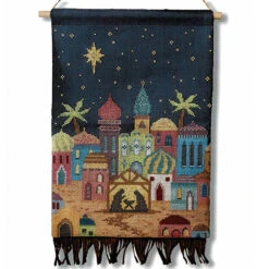 Bethlehem Christmas Nativity Scene Cross Stitch Pattern