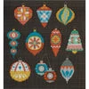 Bright Baubles Cross Stitch Pattern -Olympus Handmade Store tapestry barn cross stitch pattern bright baubles 01