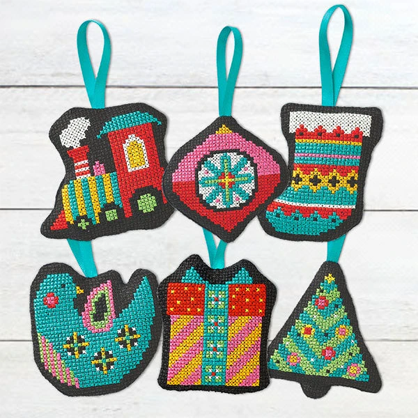 Retro Ornaments Cross Stitch Pattern 3 Retro Ornaments Cross Stitch Pattern