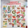 Christmas Calendar Cross Stitch Pattern -Olympus Handmade Store tiny modernist cross stitch pattern christmas calendar 01