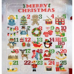 Christmas Calendar Cross Stitch Pattern