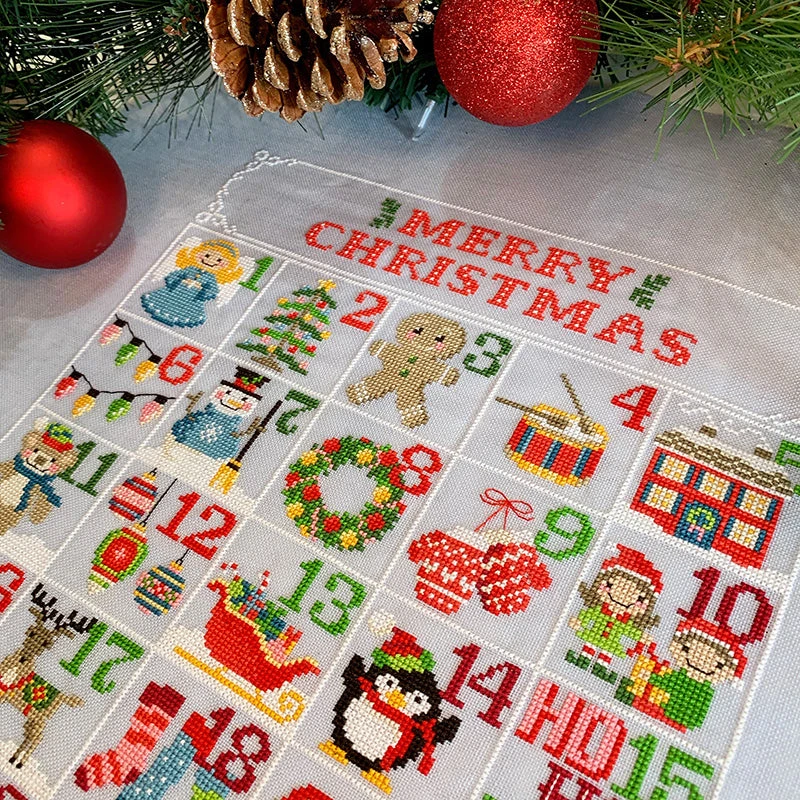 Christmas Calendar Cross Stitch Pattern 4 Christmas Calendar Cross Stitch Pattern - Image 2