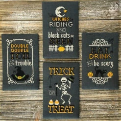 Halloween Signs Cross Stitch Pattern