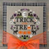 Halloween Wreath Cross Stitch Pattern -Olympus Handmade Store tiny modernist cross stitch pattern halloween wreath 01