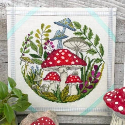 Mushroom Forest Cross Stitch Pattern