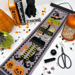 Spooky Halloween Banner Cross Stitch Pattern