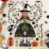 The Stitch Witch Cross Stitch Pattern 2 The Stitch Witch Cross Stitch Pattern -Olympus Handmade Store tiny modernist cross stitch pattern stitch witch 01