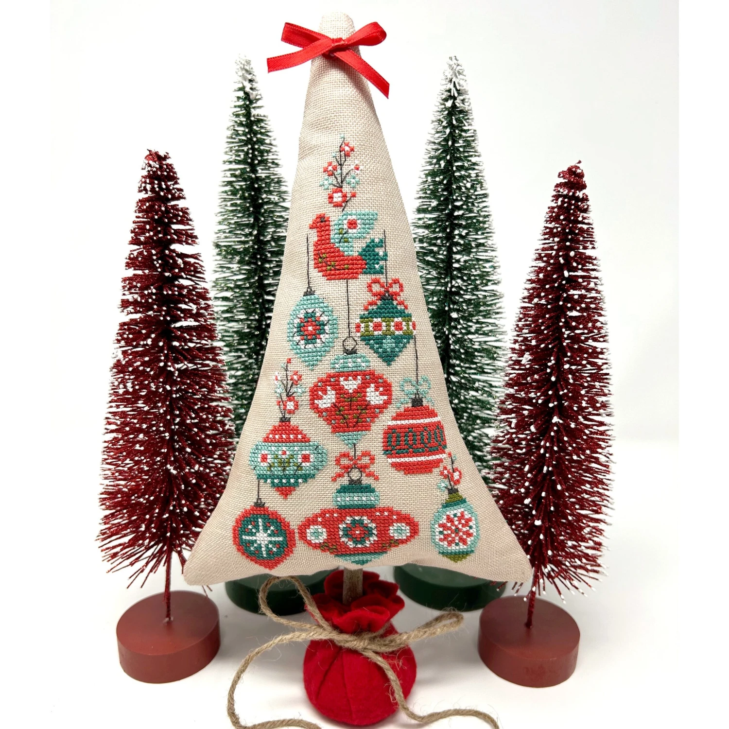 Nordic Ornament Tree Cross Stitch Pattern 3 Nordic Ornament Tree Cross Stitch Pattern