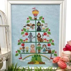 Wizard Of Oz Tree Cross Stitch Pattern