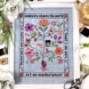 Yesterday I Was Clever Cross Stitch Pattern -Olympus Handmade Store tiny modernist yesterday clever