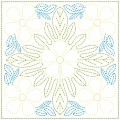 Sashiko World Embroidery Kit - Hawaii Plumeria -Olympus Handmade Store tulip sashiko world hawaii plumeria 01