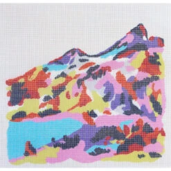 Needlepoint Kit - "Ain't No Mountain High Enough" -Olympus Handmade Store unwind studio needlepoint kit aint no mountain 03